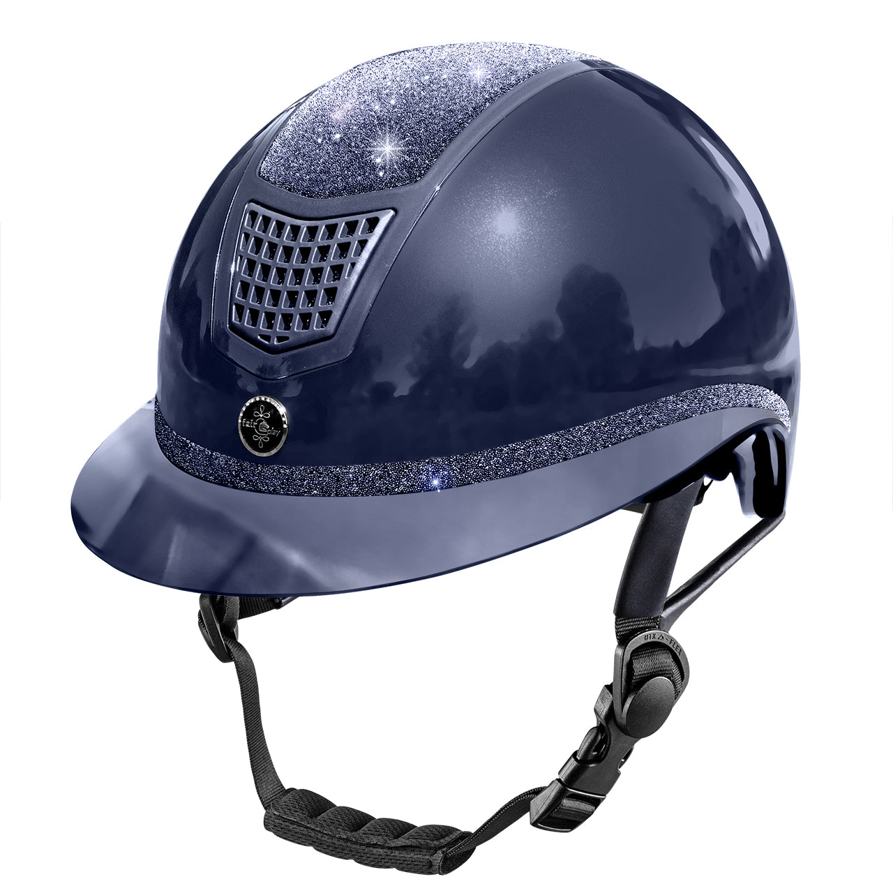 Fair Play Quantinum WV Eclipse Shiny Riding Helmet Blue