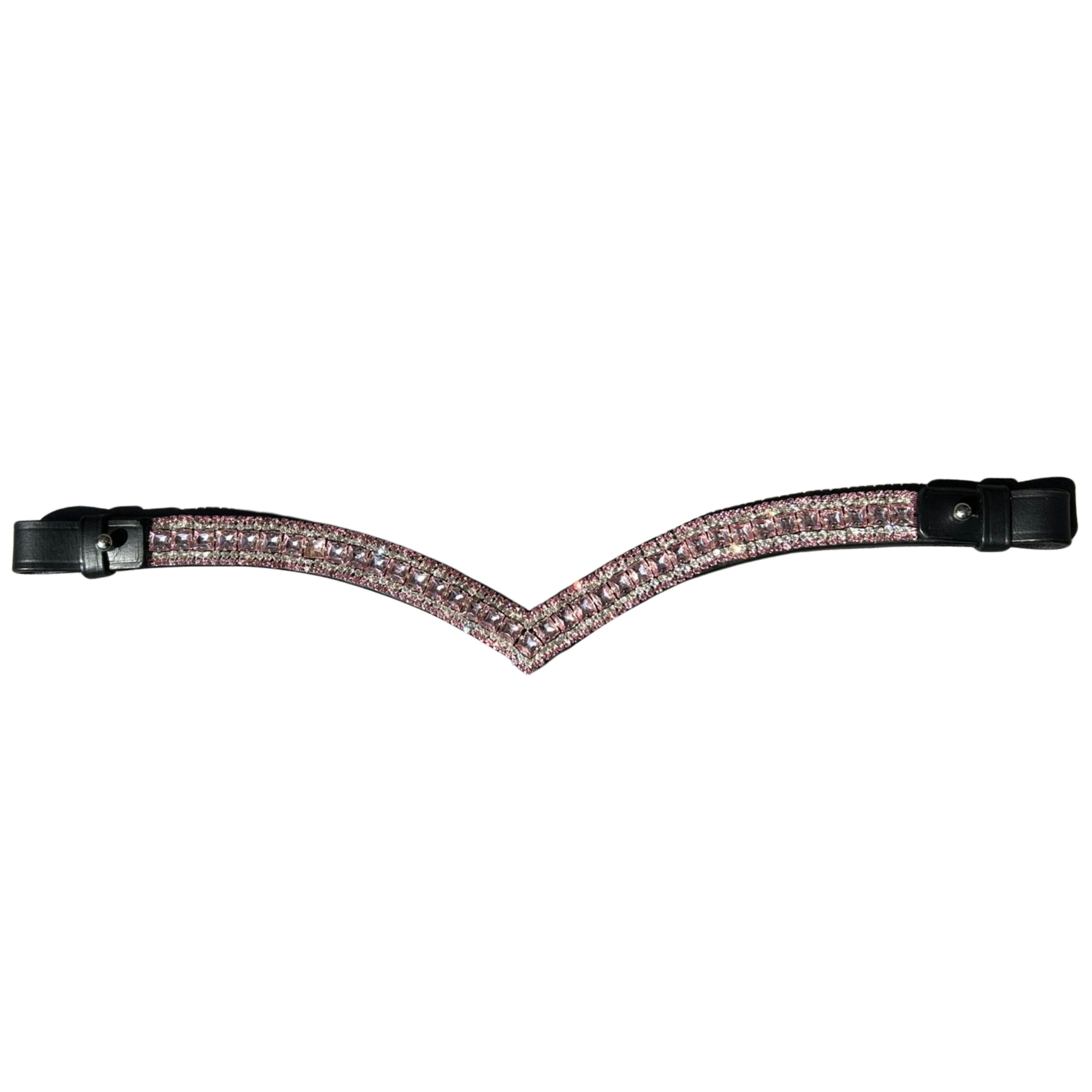 EDC 5 Row Crystal Browband Pink