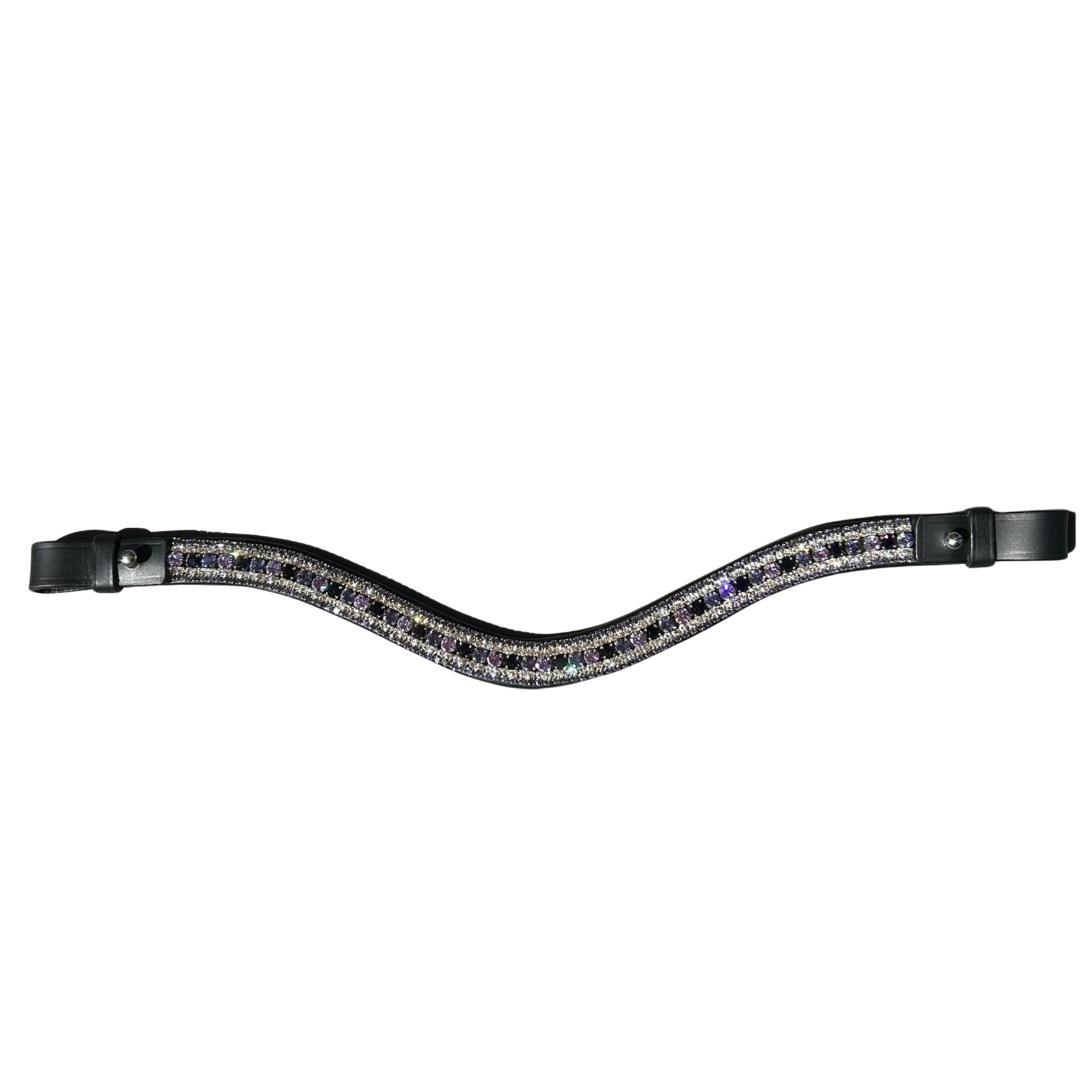 EDC 5 Row Crystal Browband Purple