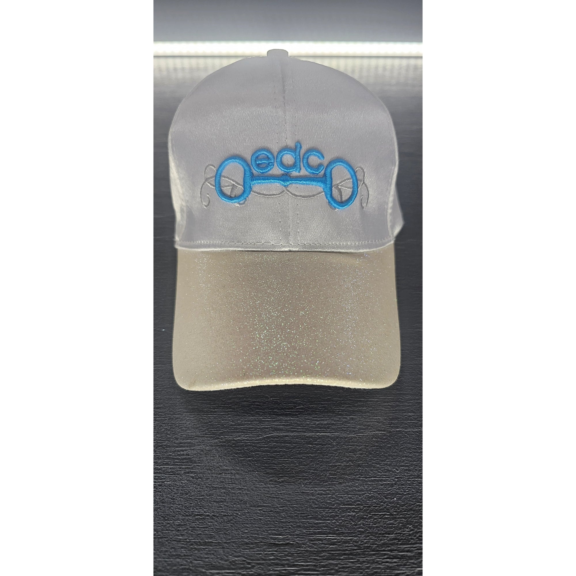 EDC Glitter Cap White Blue
