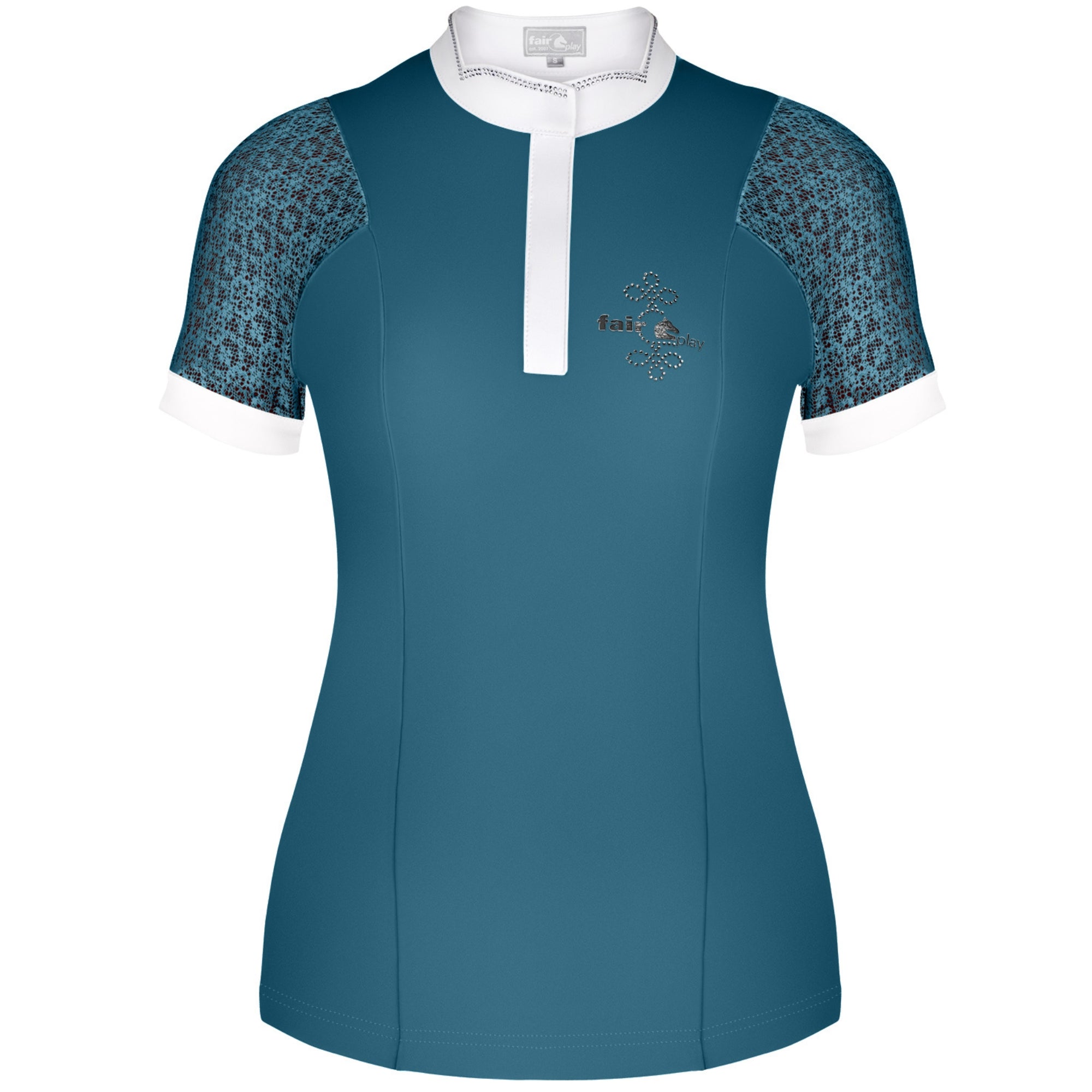 Fair Play Adrienne Short Sleeve Show Shirt Nile Blue