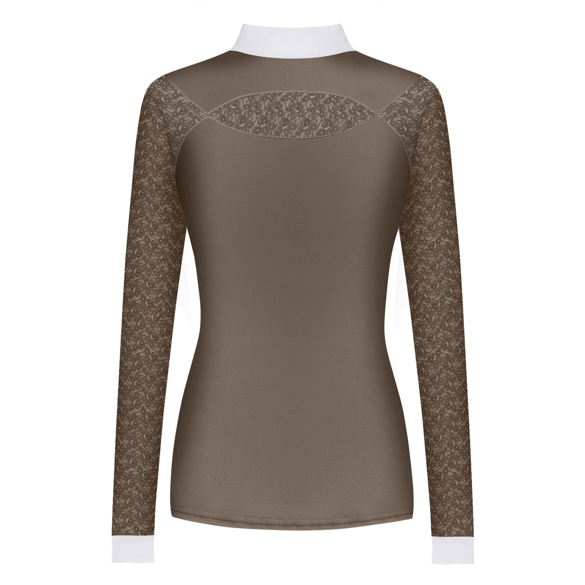 Fair Play Alexis Long Sleeve Competition Shirt Taupe Grey