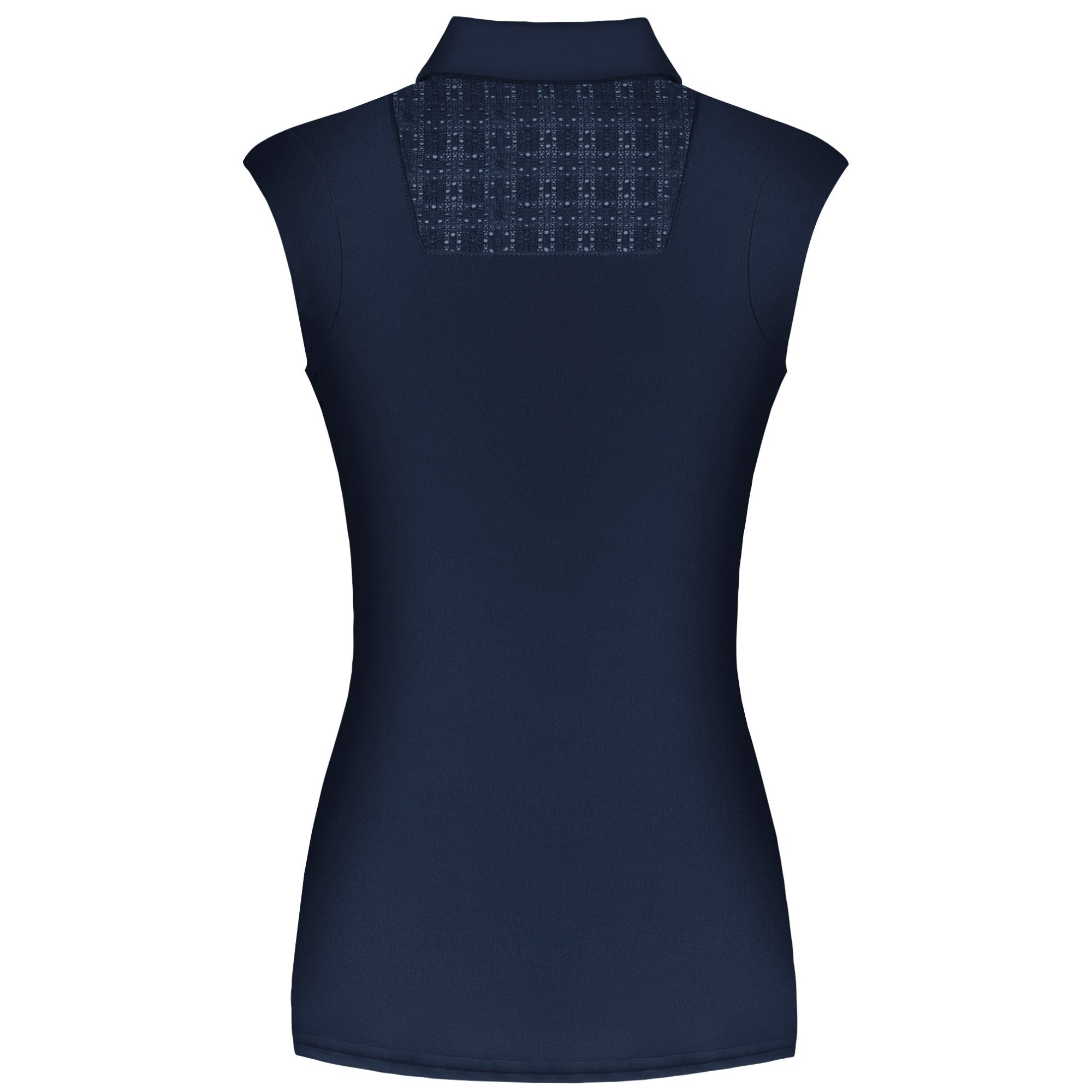 Fair Play Alina Sleeveless Polo Shirt Navy