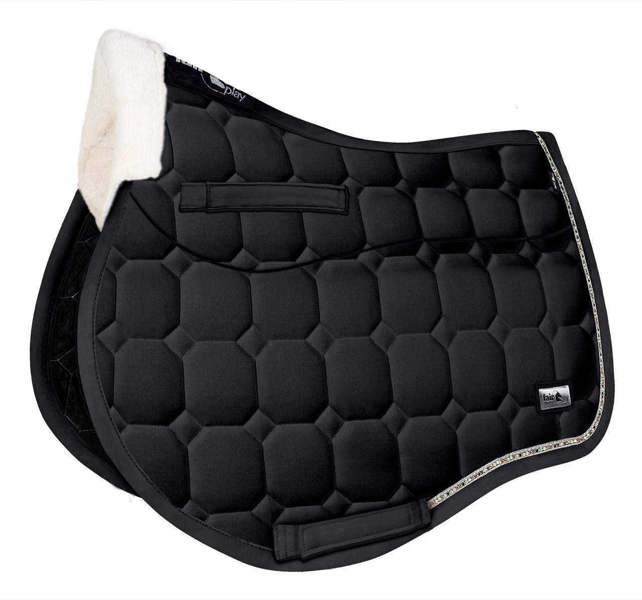 Fair Play Ammolite Jumping Saddle Pad Black