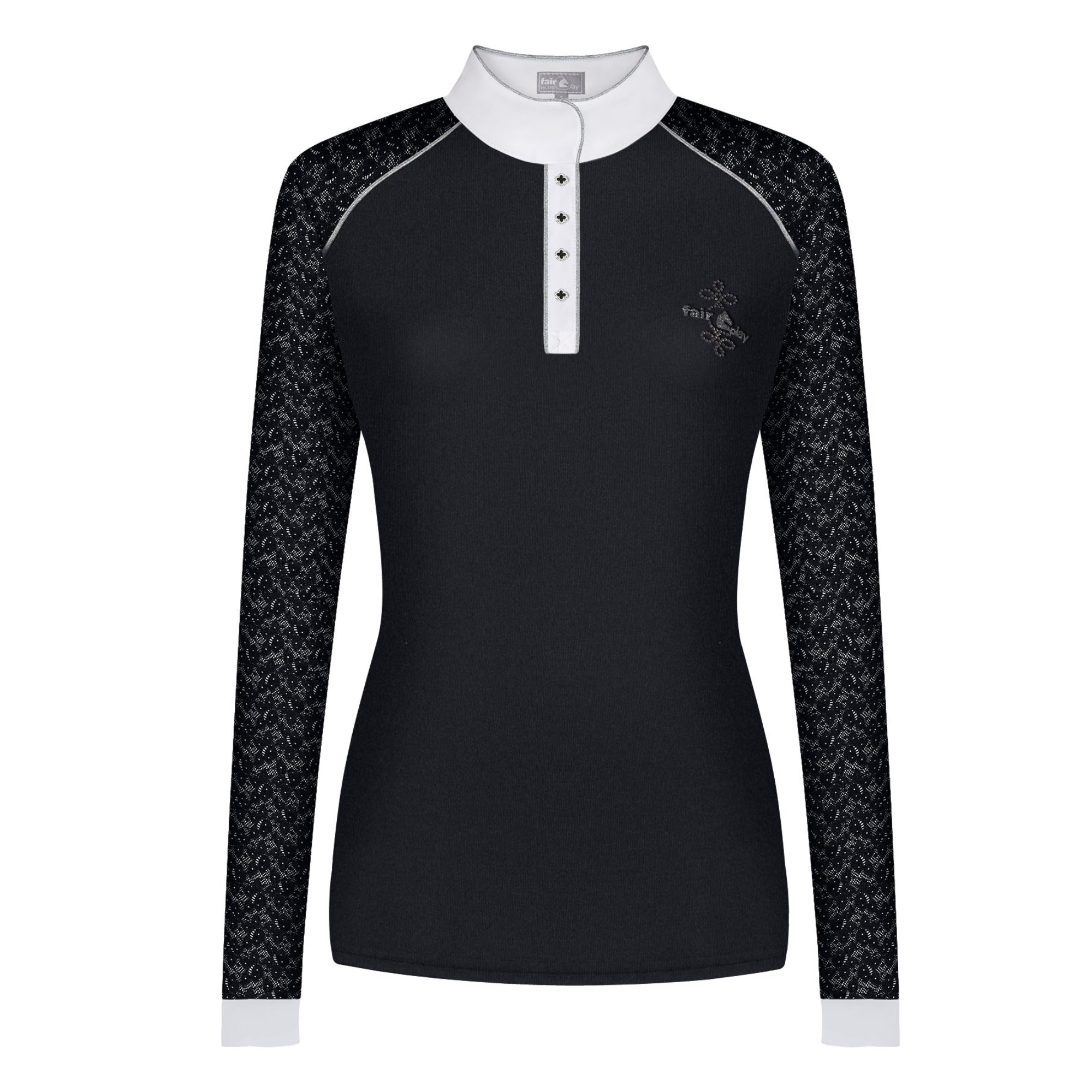Fair Play Anita Long Sleeve Competition Shirt Black