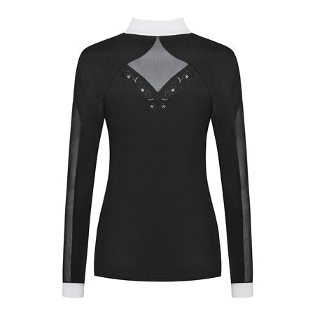 Fair Play Cathrine Rosegold Long Sleeve Show Shirt Black