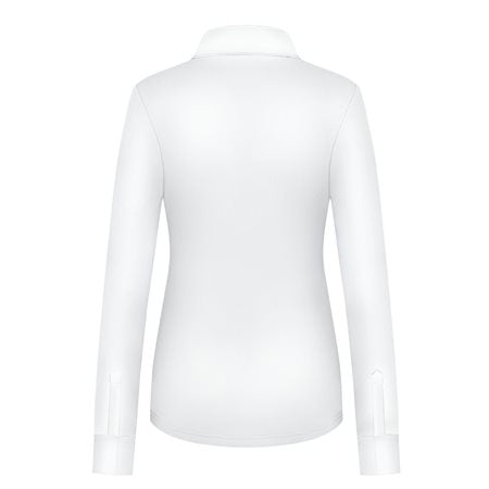 Fair Play Ingrid Vintage Gold Long Sleeve Show Shirt White