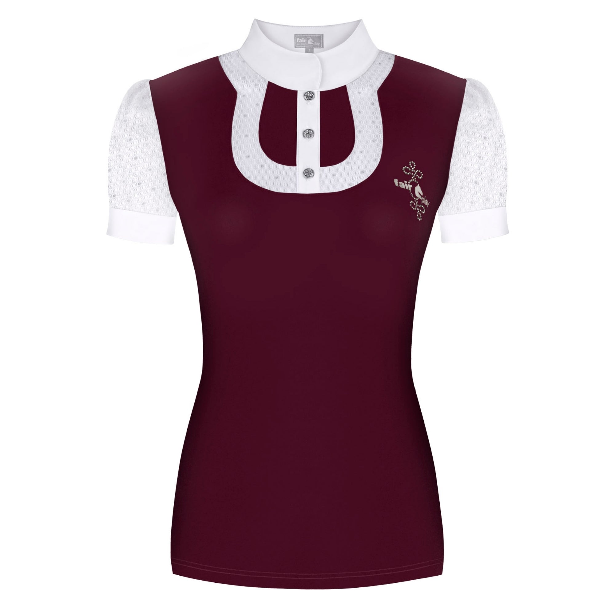 Fair Play Nanna Adult Show Shirt Burgandy