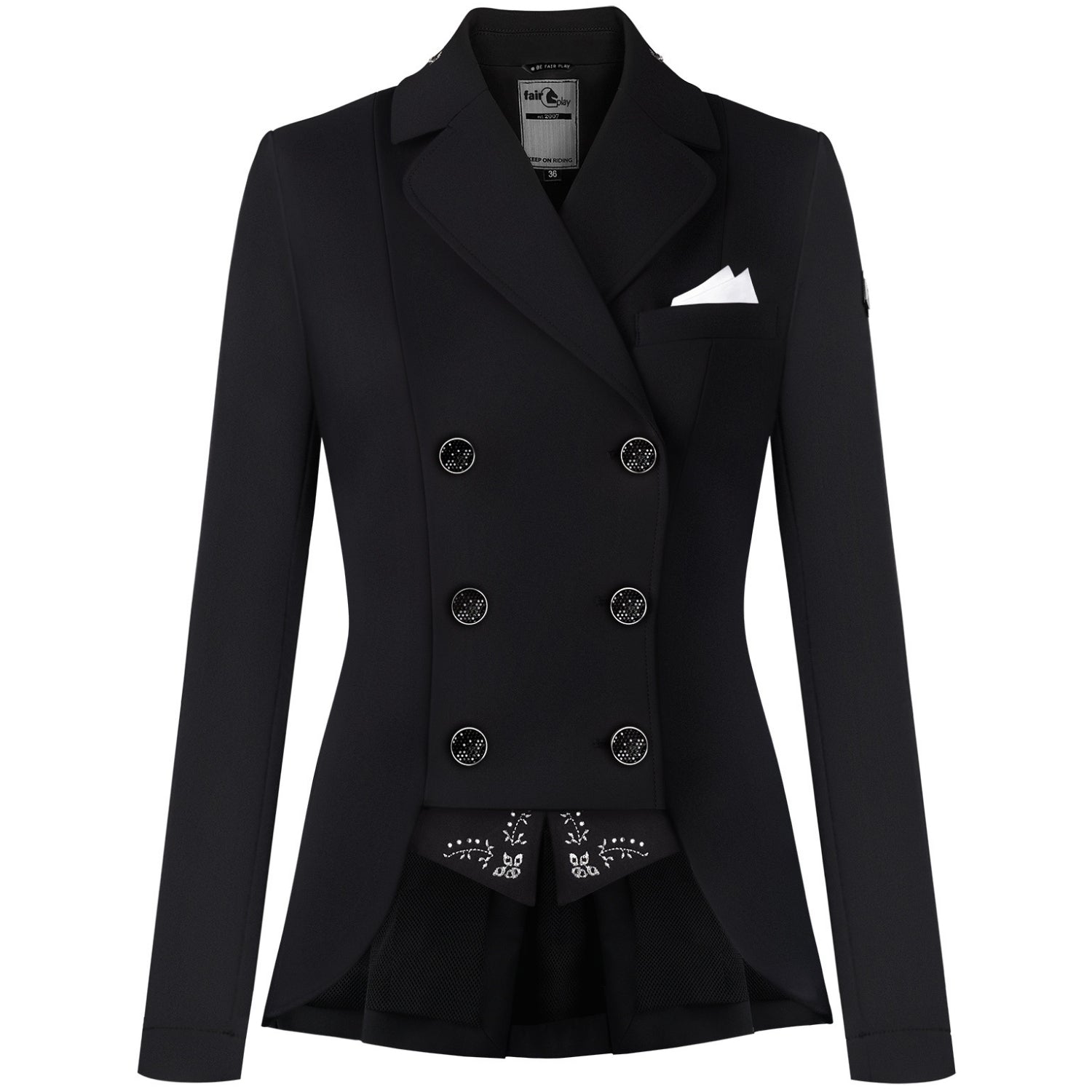 Fairplay Alissa Fleur Dressage Short Tailcoat Black