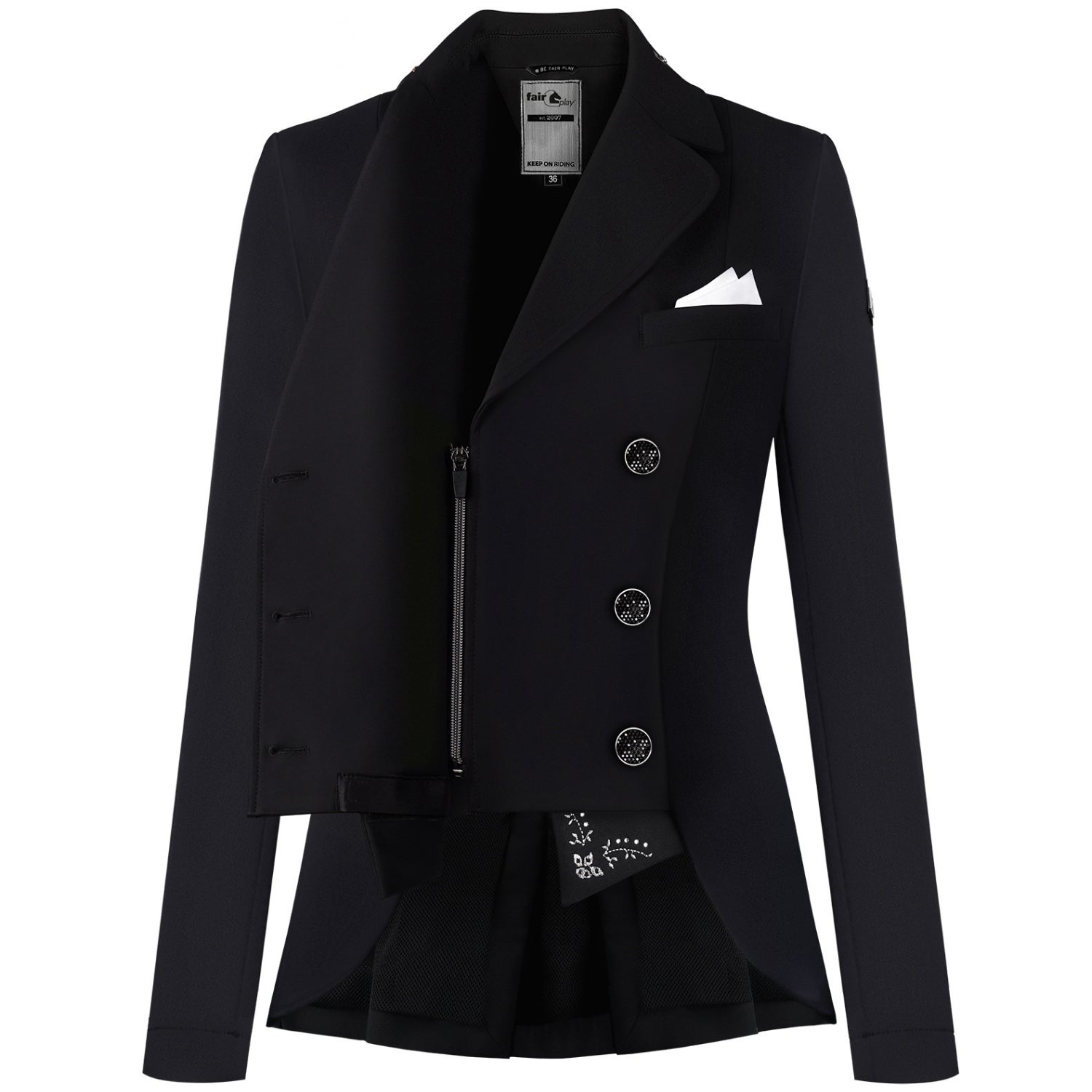 Fairplay Alissa Fleur Dressage Short Tailcoat Black