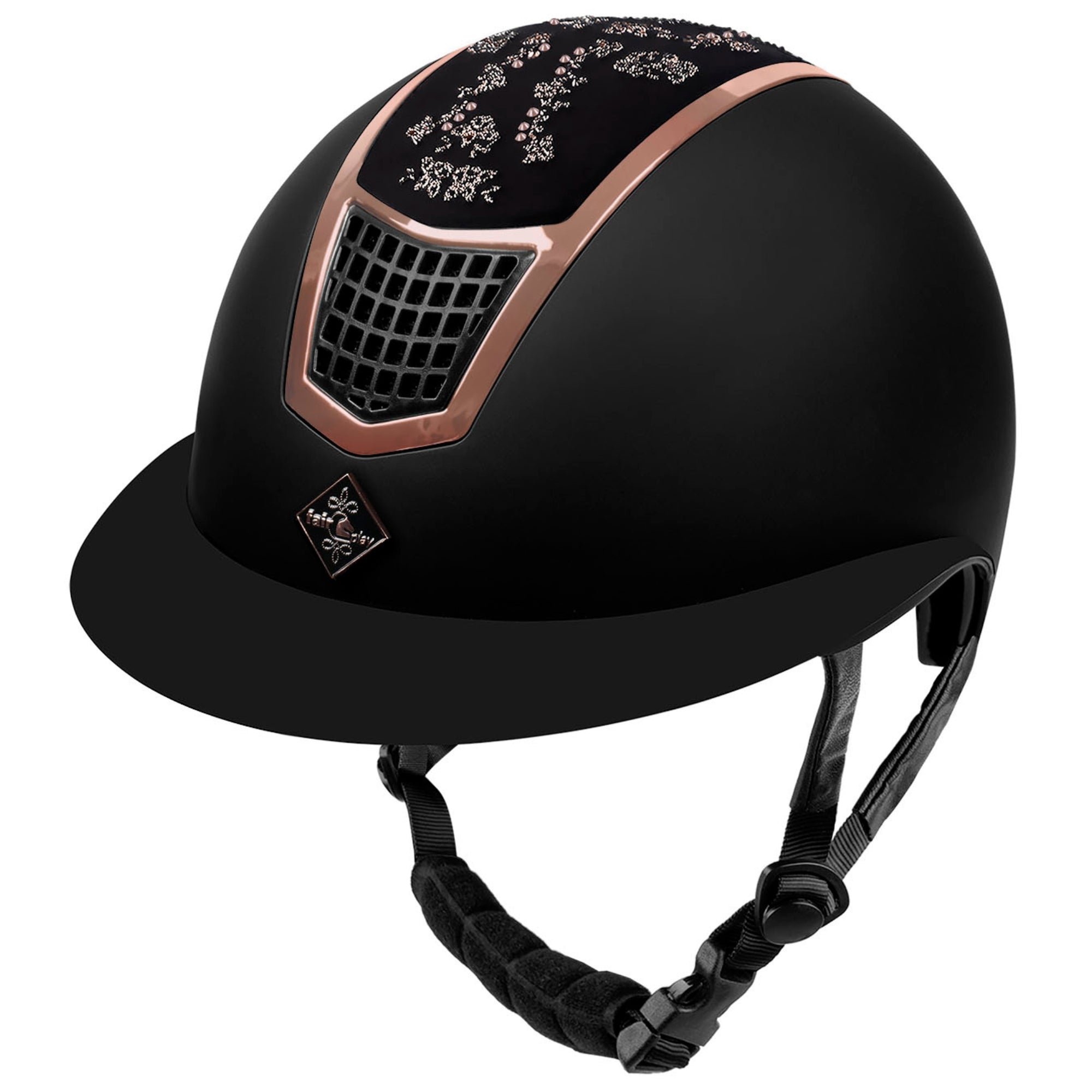 Fairplay Helmet Quantinum Fleur Rosegold Black