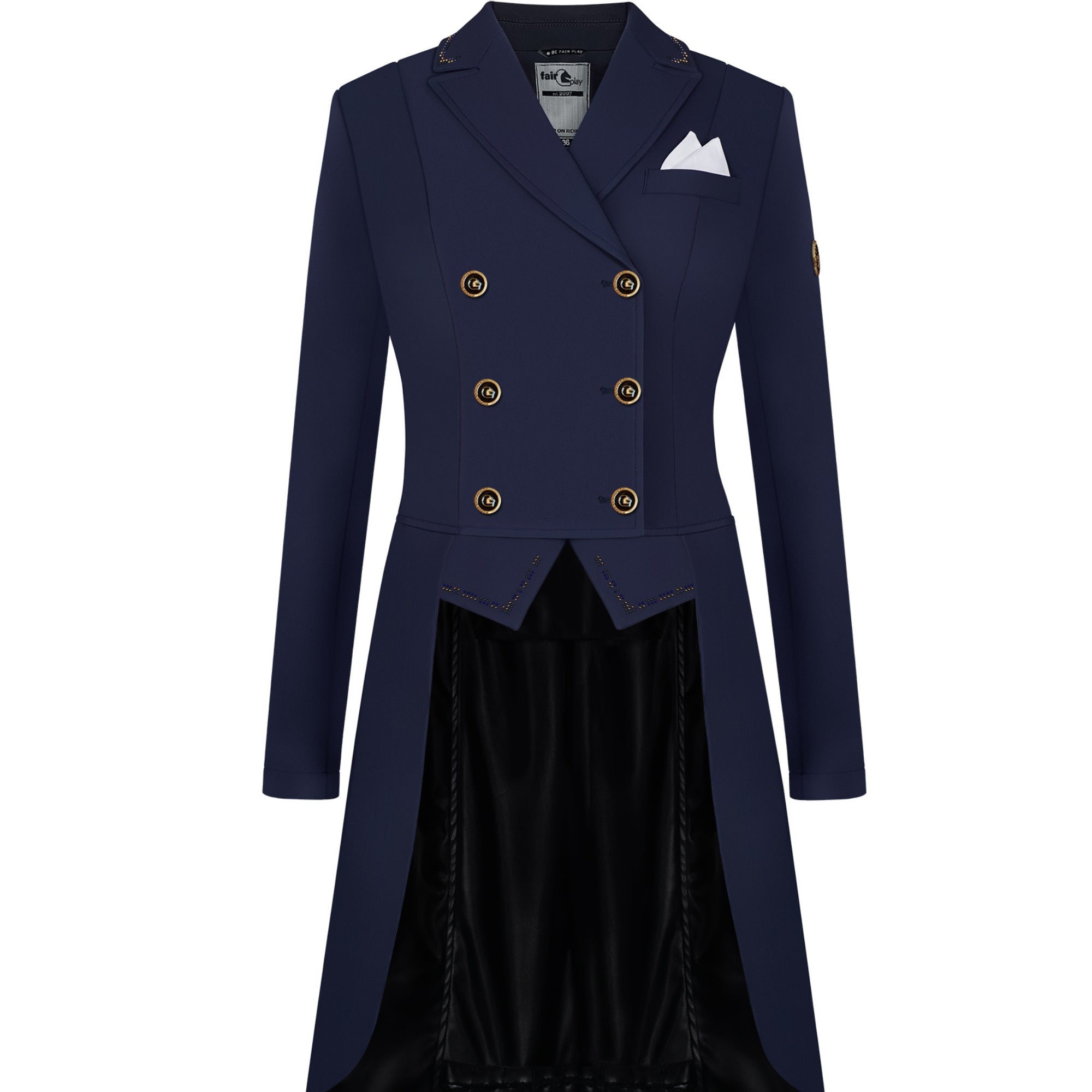 Fairplay Nadine Vintage Gold Dressage Tailcoat Navy