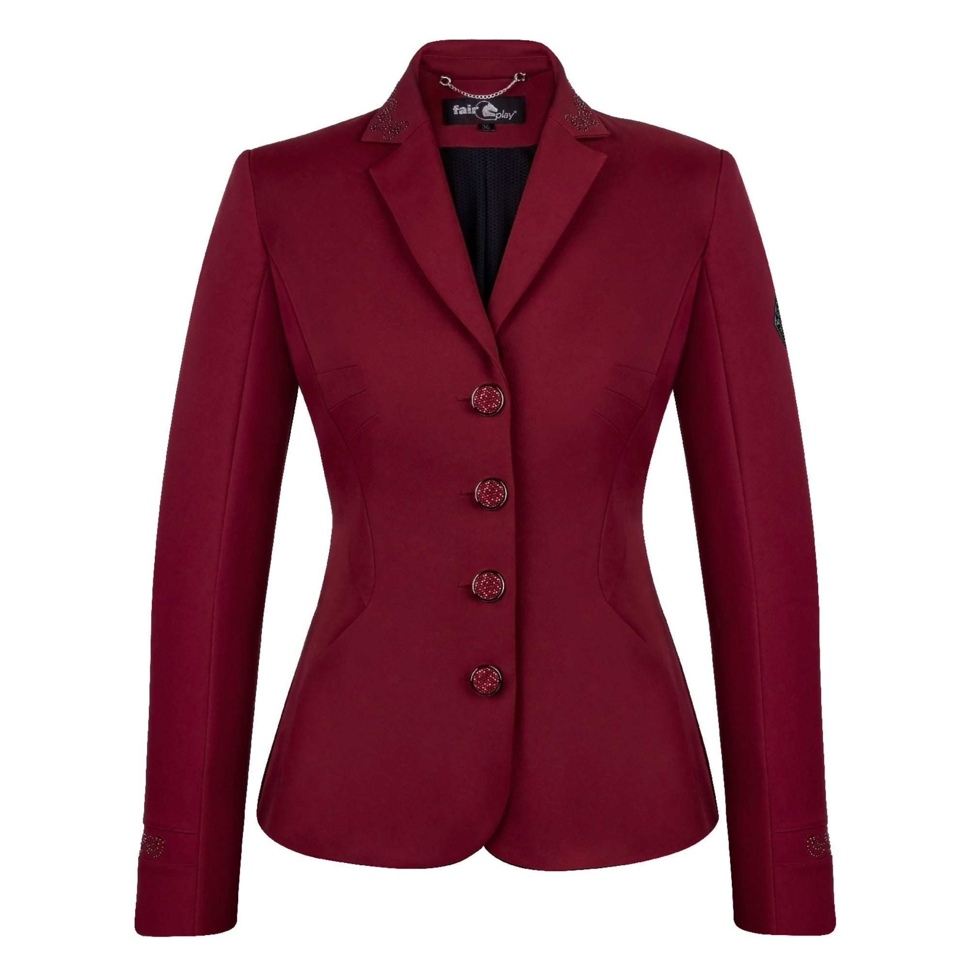 Fairplay Taylor Chic Rosegold Show Jacket Burgandy
