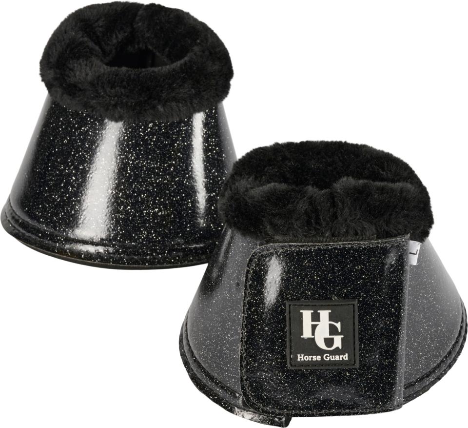 Hg Lulu Glitter Bell Boots Black