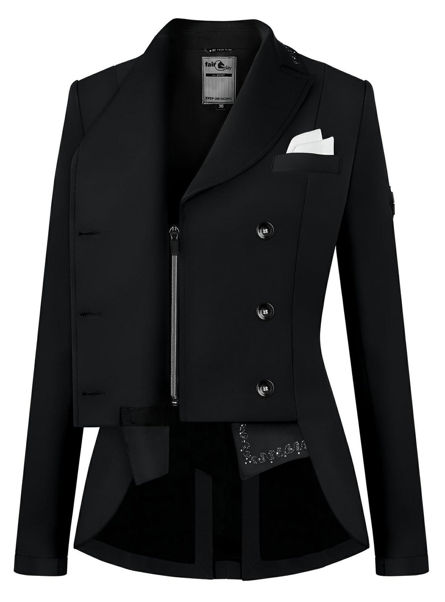 Fairplay Nadia dressage Short tails jacket – Equestrian Diva Couture SA