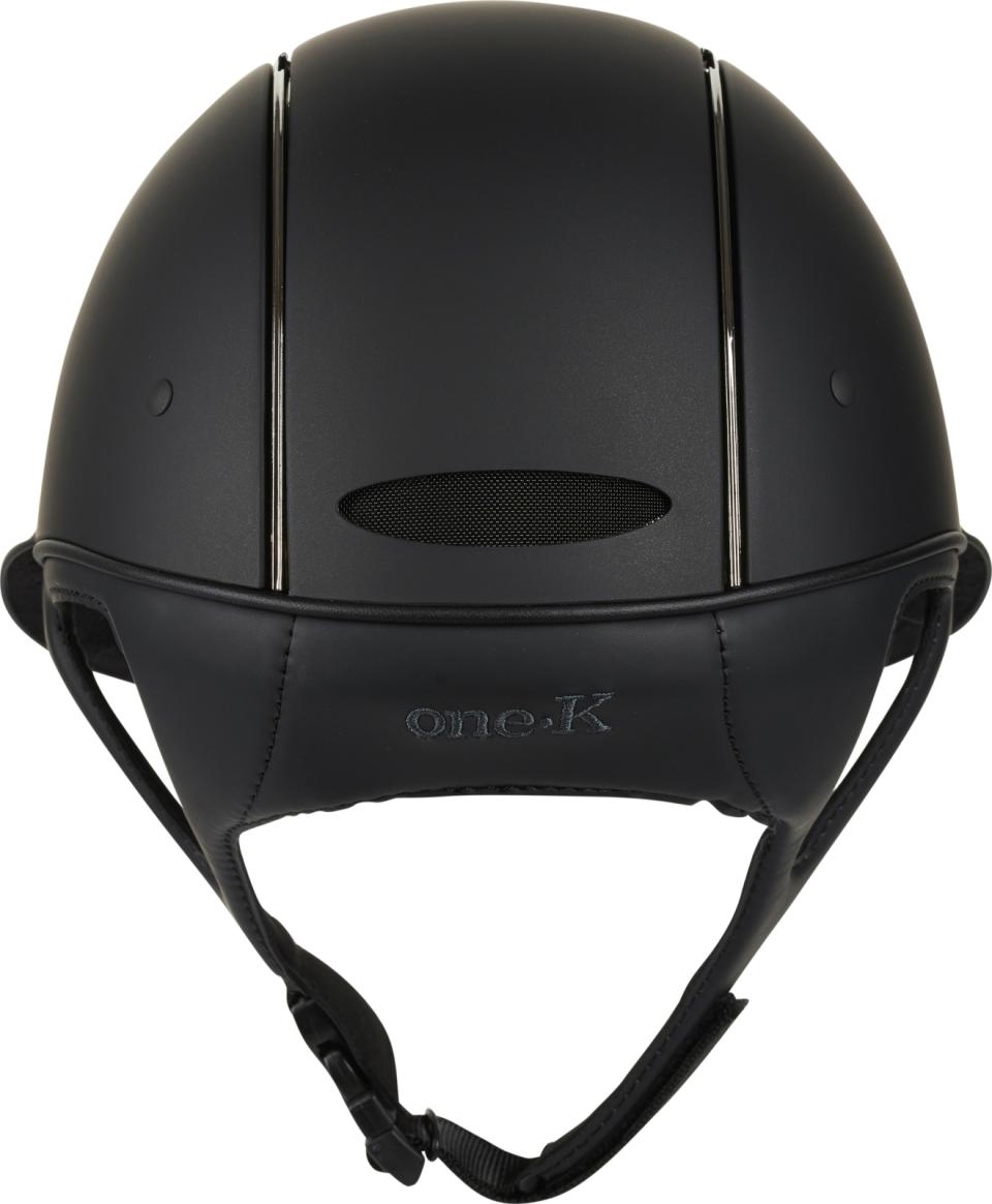 One K Avancé Matt Chrome Pipe Riding Helmet Black