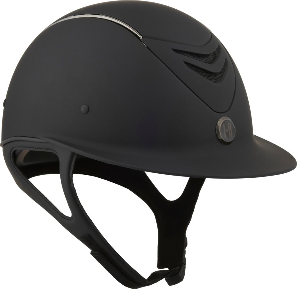 One K Avancé Matt Chrome Pipe Riding Helmet Black