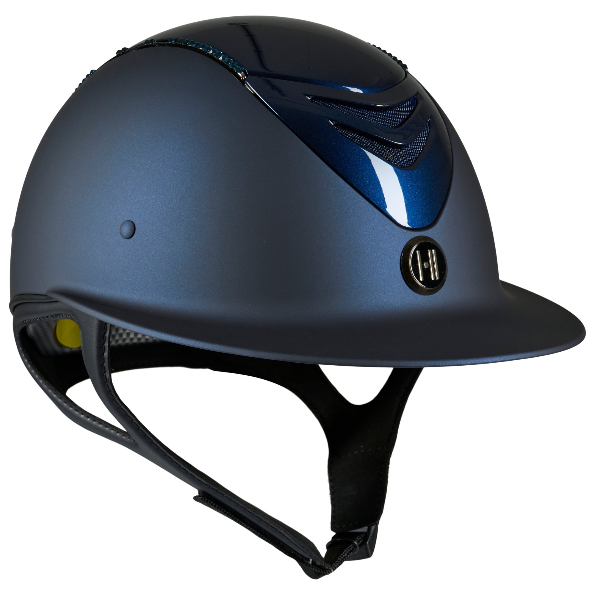 OneK Helmet Mips Avance Matt Glossy Top Swarovski Navy