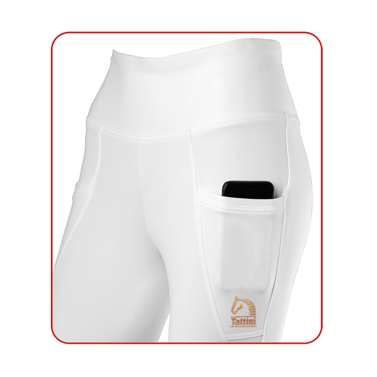 Tattini Begonia Riding Leggings White