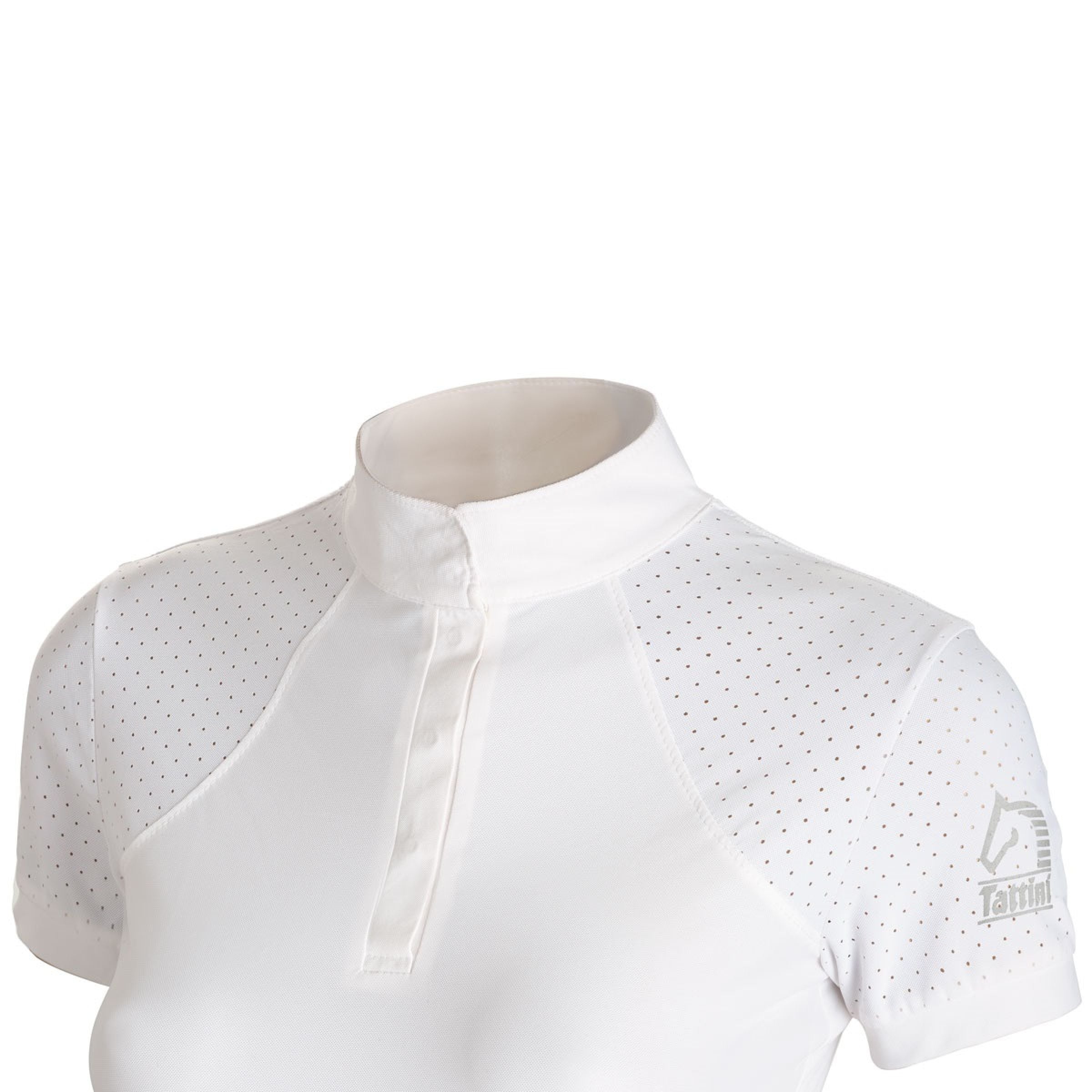 Tattini Girls Micro Fabric Riding Shirt White