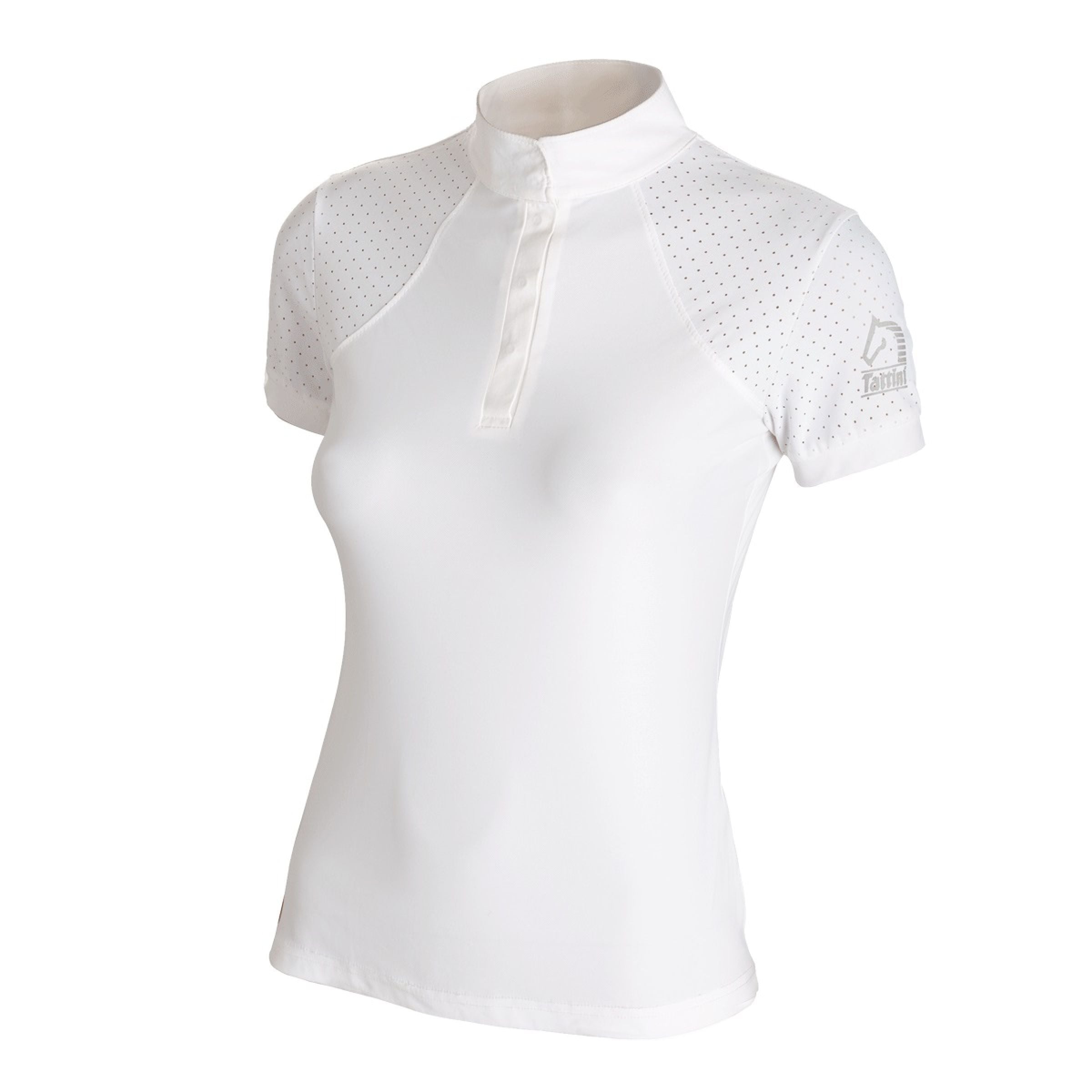 Tattini Girls Micro Fabric Riding Shirt White