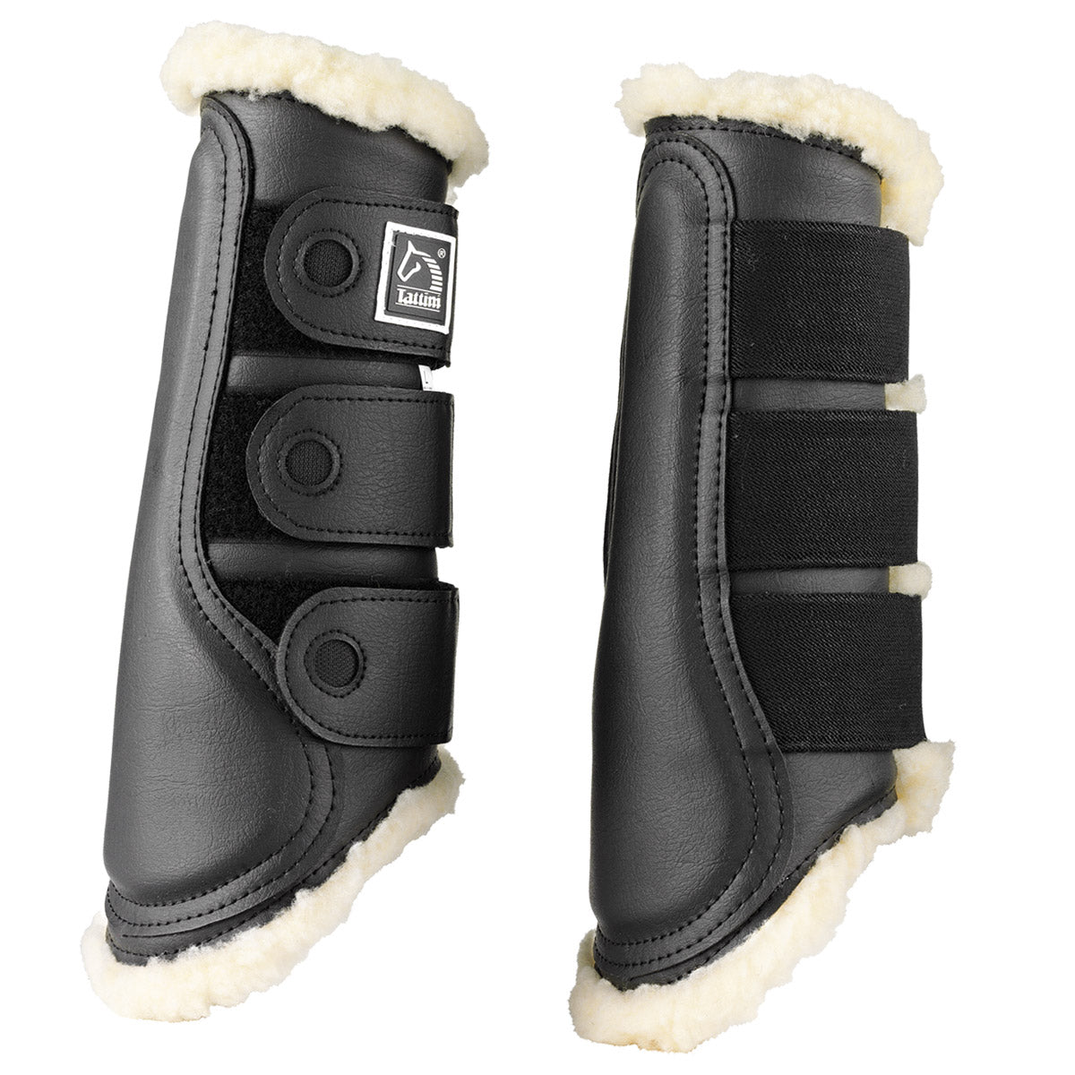Tattini Lambswool Hind Boots Black
