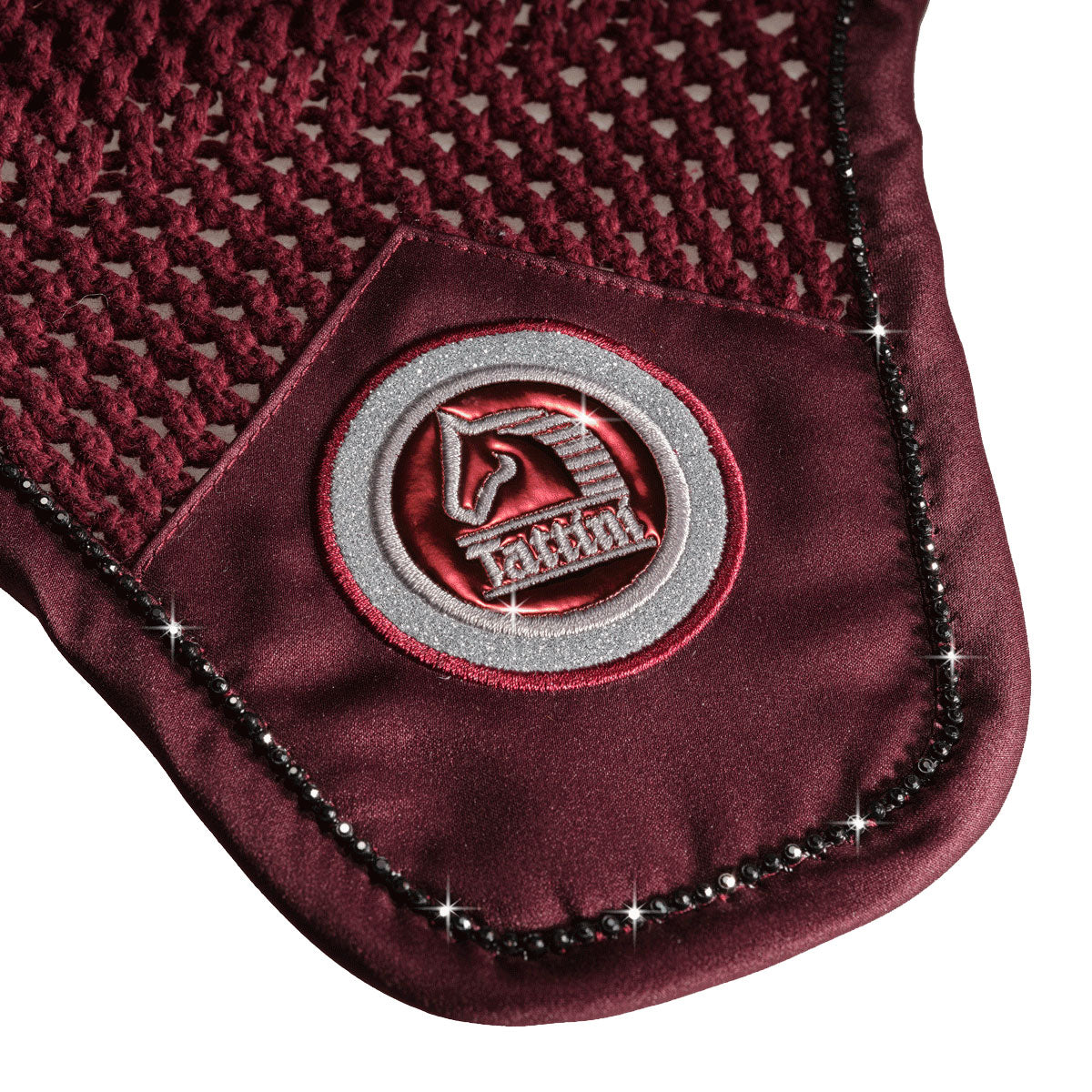 Tattini Louvre Fly Veil Burgandy