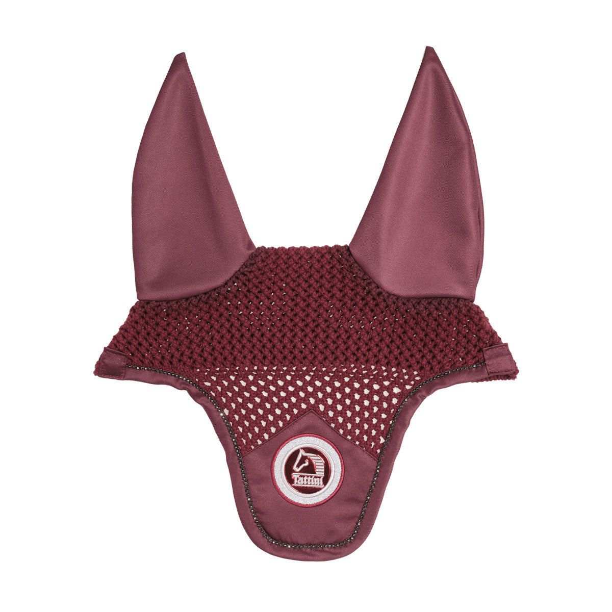 Tattini Louvre Fly Veil Burgandy