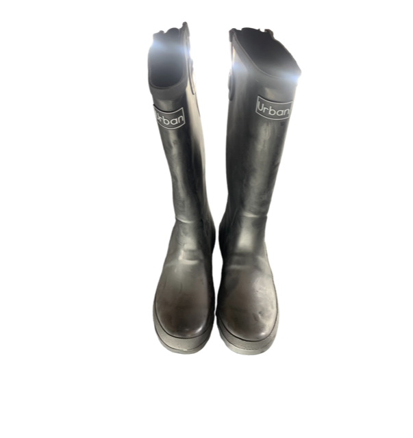 Urban Long Rain Boots Black