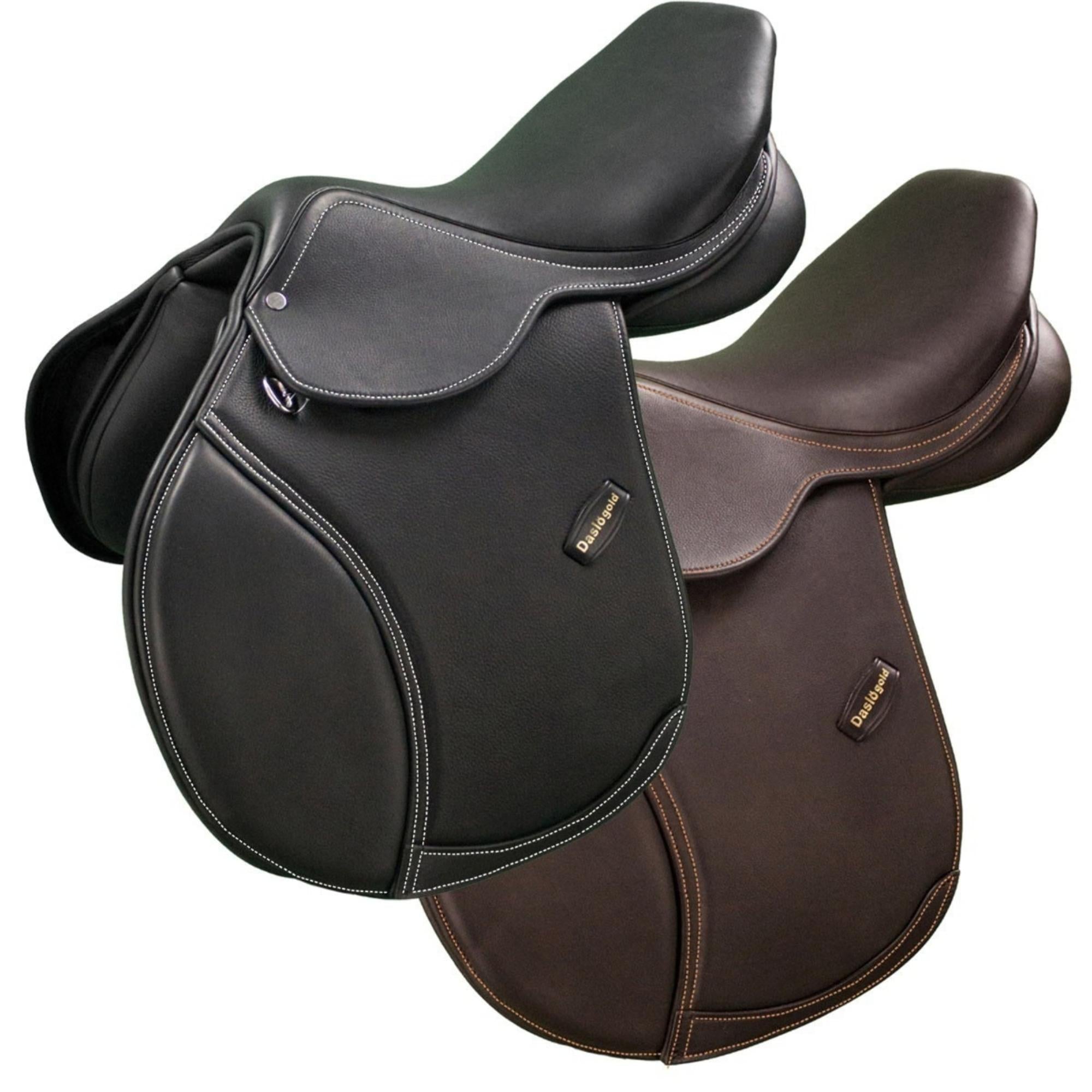 Tattini Daslo Gold Double Leather  Sprint Jumping Saddle