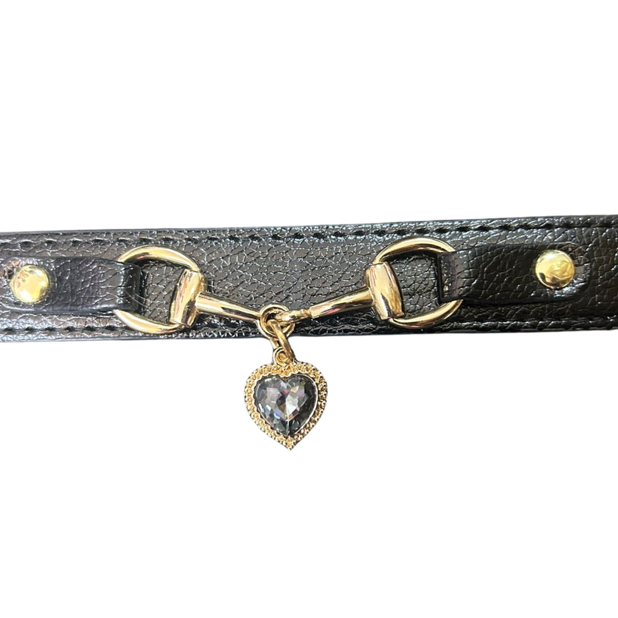 EDC Leather Heart Bit Dog Collar