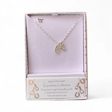 Equilibrium Equestrian Horse Head Necklace