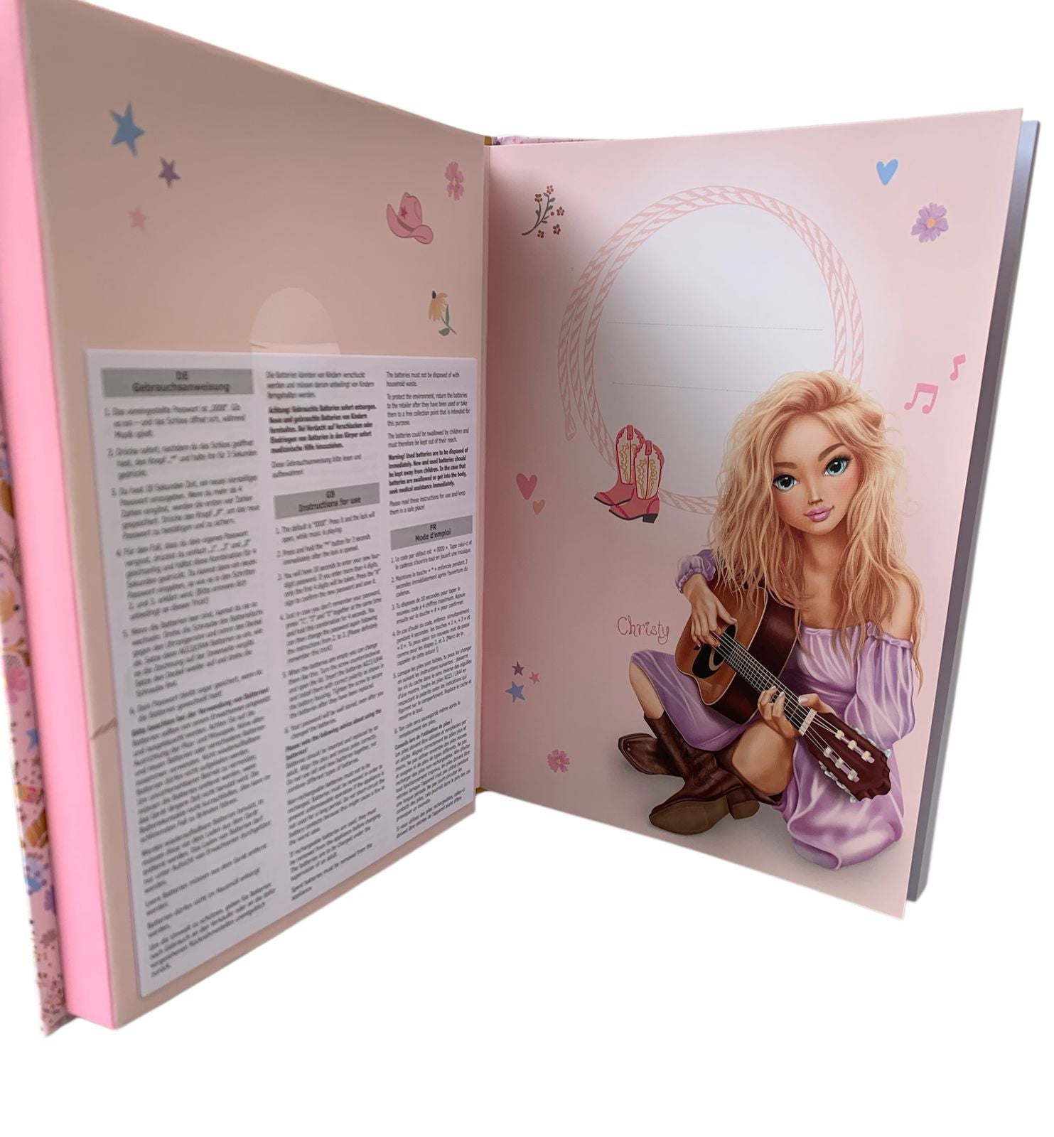 Miss Melody Diary With Code And Sound, Design Top Model