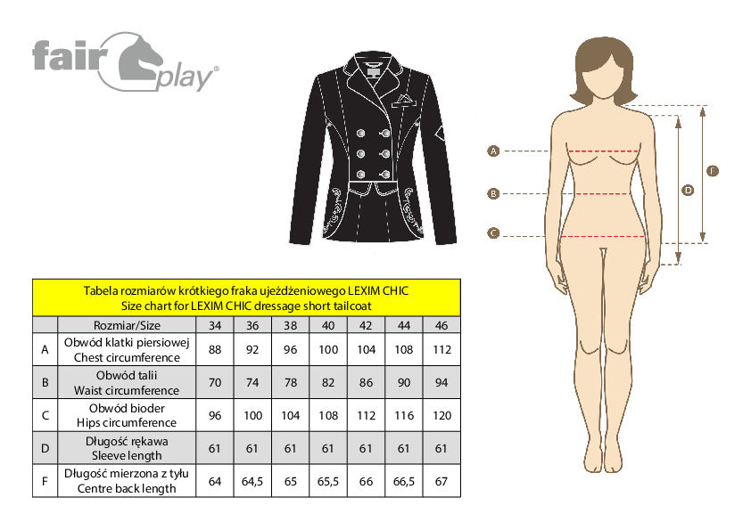 Fairplay Lexim Chic Dressage Short Tailcoat