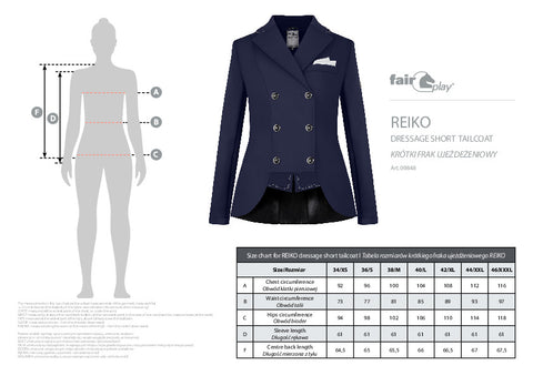 Fairplay Reiko Dressage Short Tailcoat