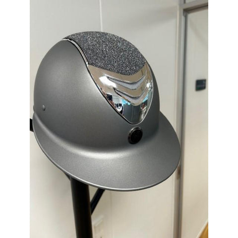 One K MIPS Avancé riding helmet - Glitter silver