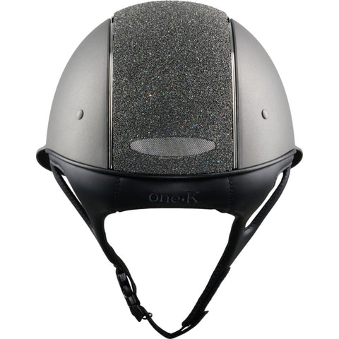 One K MIPS Avancé riding helmet - Glitter silver