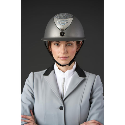 One K MIPS Avancé riding helmet - Glitter silver
