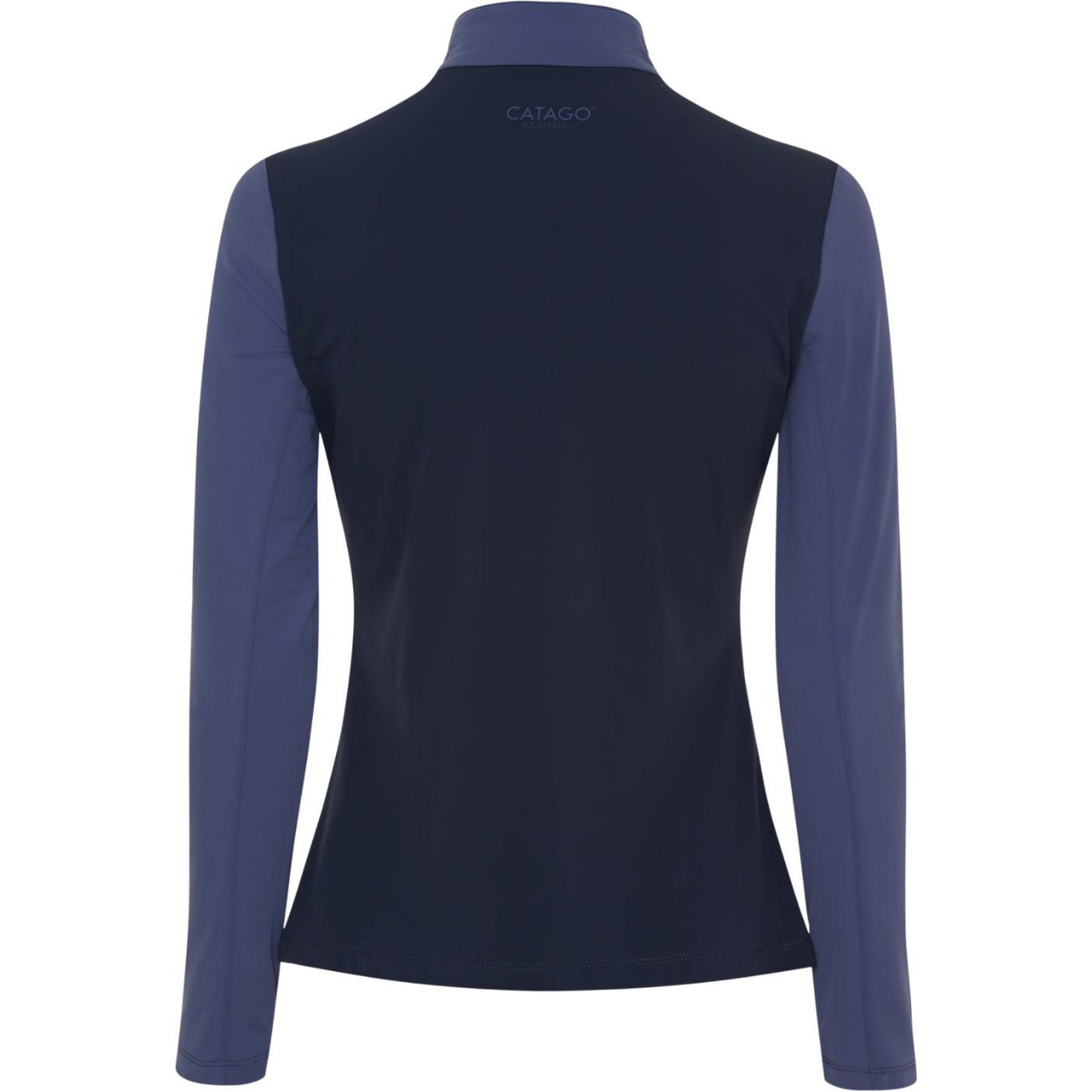 Catago Vivian Half Zip Long Sleeve Top Crown Blue