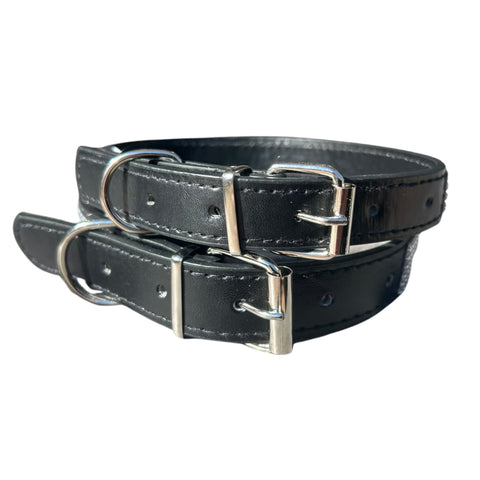EDC Black Crystal Dog Collar With Sparkling Rhinestone Detailing