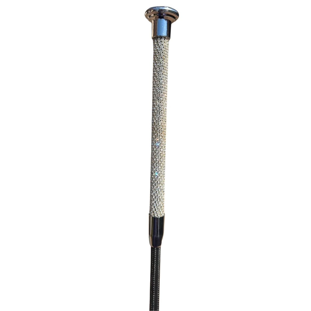 EDC 110cm Crystal Dressage Whip With Sparkling Rhinestone Handle