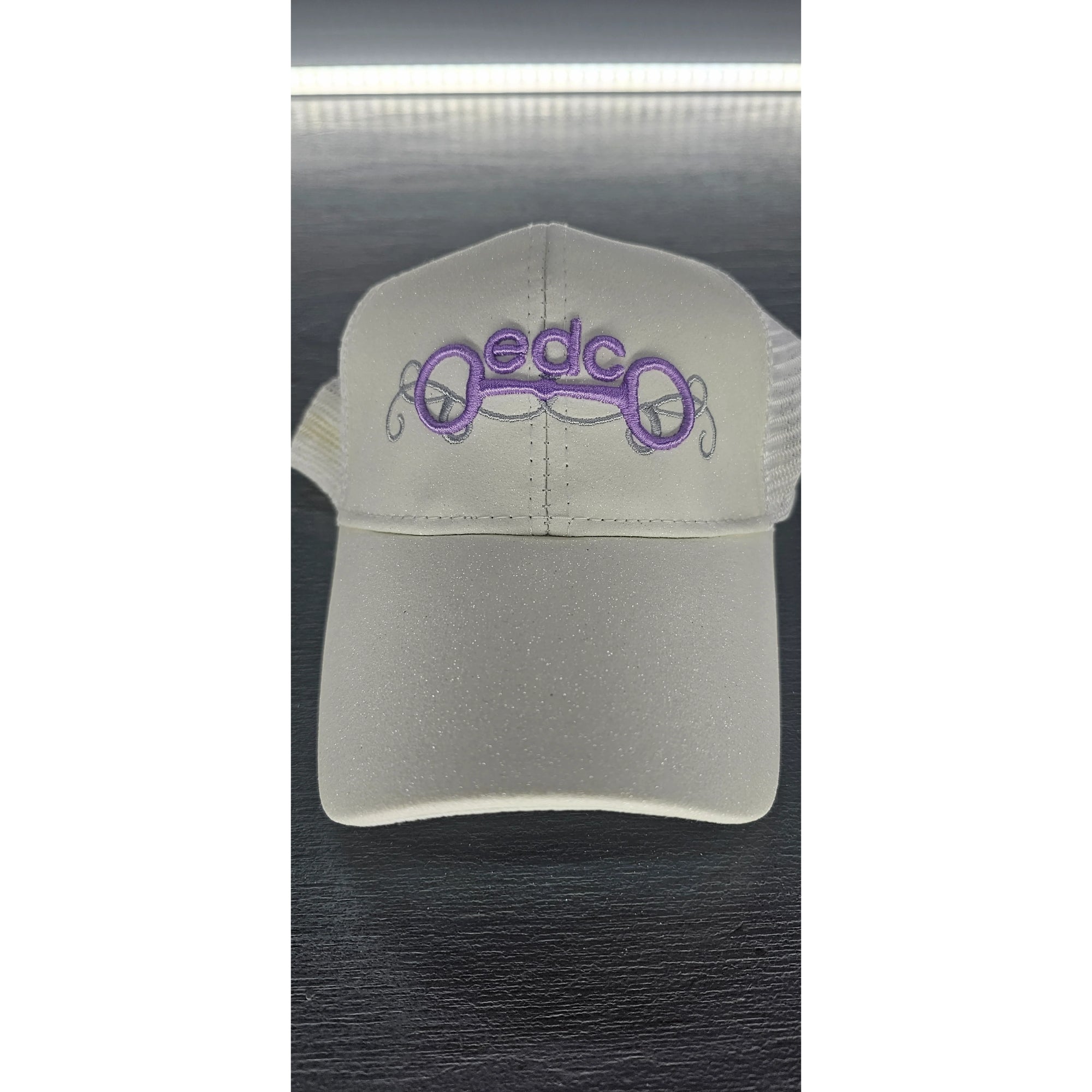 EDC Glitter Cap White Purple