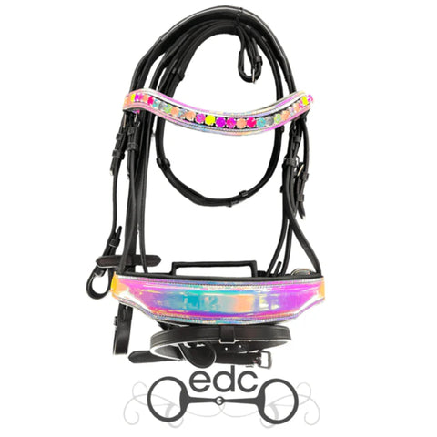 EDC Holographic Bridle Neon