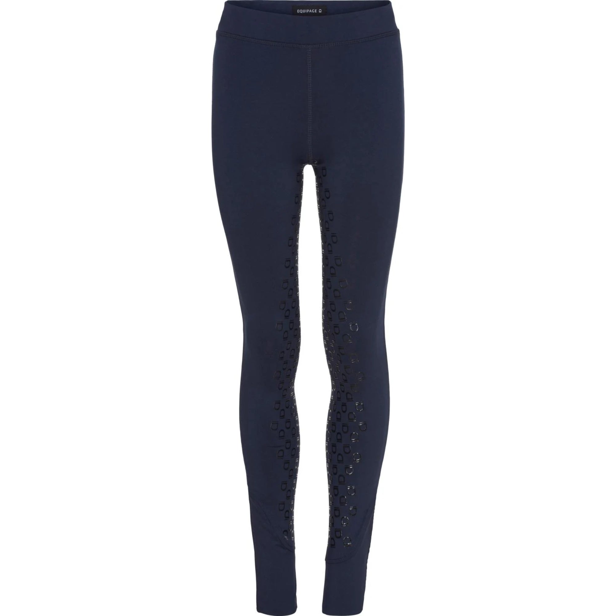 EQ Kids Dai Full Grip Riding Tights Navy