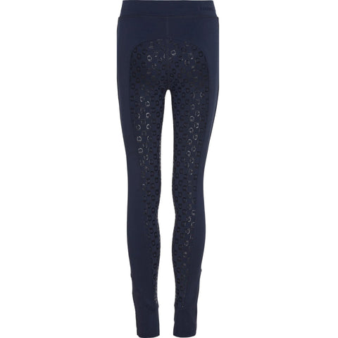 EQ Kids Dai Full Grip Riding Tights Navy