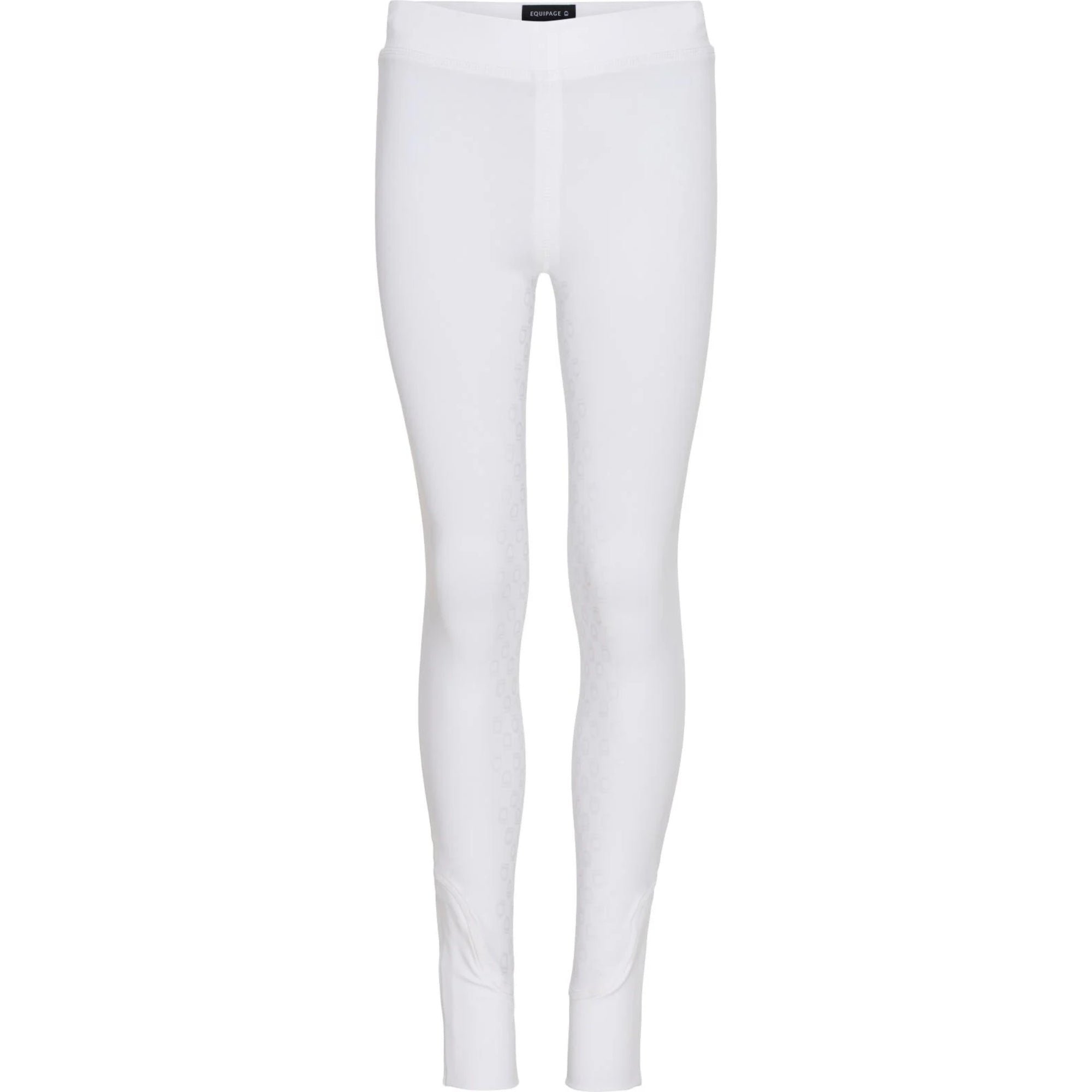 EQ Kids Dai Full Grip Riding Tights White