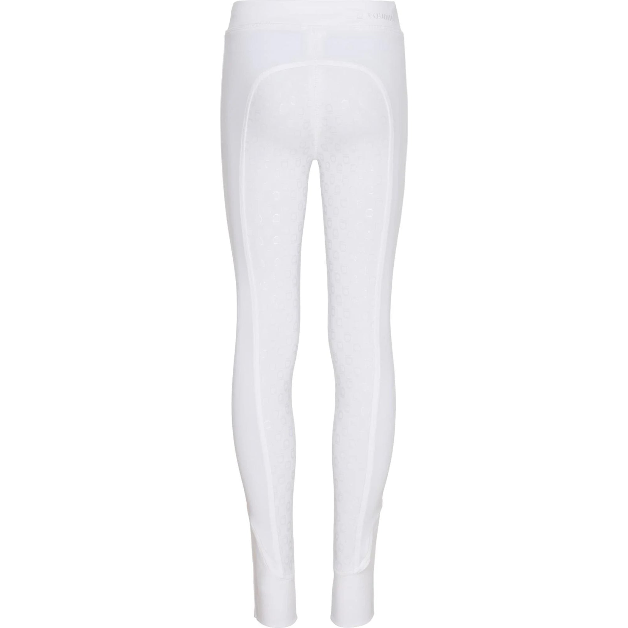 EQ Kids Dai Full Grip Riding Tights White