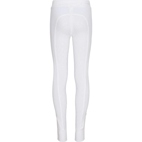 EQ Kids Dai Full Grip Riding Tights White