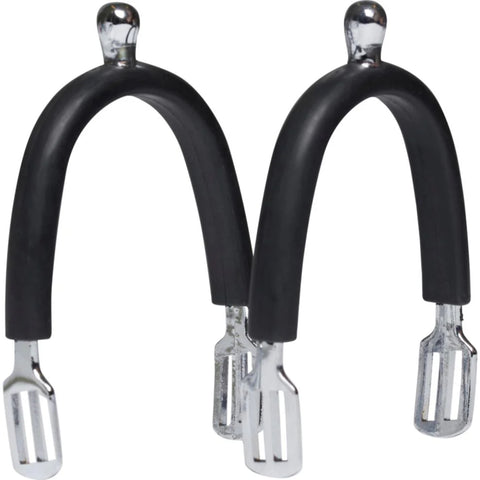 EQ Kids Rubber Covered Spurs With Straps