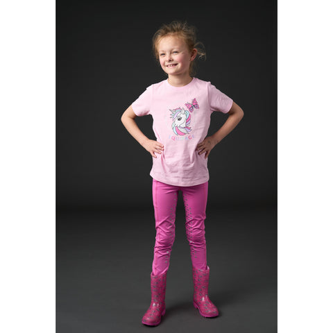 EQ Molly Heart Glitter FG Kids Riding Tights
